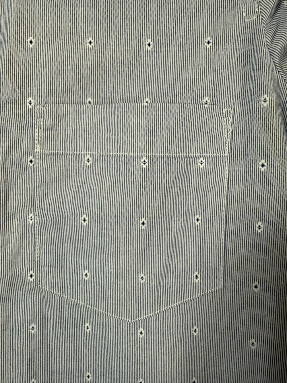 J. Crew Light Blue floral Print Cotton Button-Down Shirt size: XXS